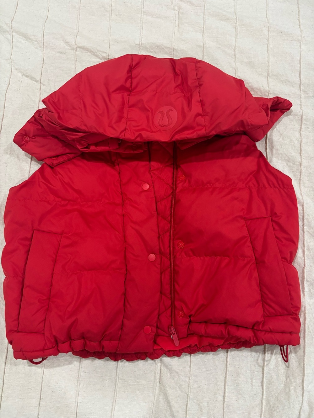 lululemon athletica Kids Red Hooded Puffer Jacket